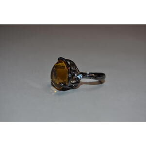 22CT Natural Citrine Quartz Ring